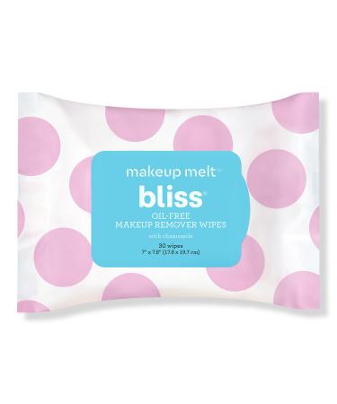 Bliss Makeup Melt Oil-Free Makeup Remover Wipes 30 ct
