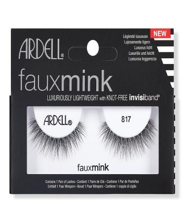 Ardell Faux Mink #817 False Eyelash, Lightweight with Invisiband
