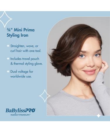 BaBylissPRO Mini Prima Styling Iron 3/4'' - Transform Your Style with the Best Innovation Today! - Buy Online on SooperMarket.com