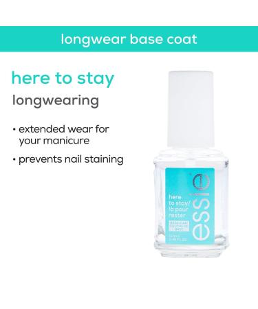 Essie Here To Stay Base Coat Long Lasting Nail Polish 0.46 oz - Transform Your Style with the Best Innovation Today! - Buy Online on SooperMarket.com