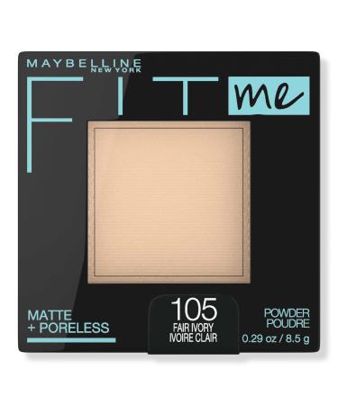 Maybelline Fit Me Matte + Poreless Powder 105 Fair Ivory 0.29 oz