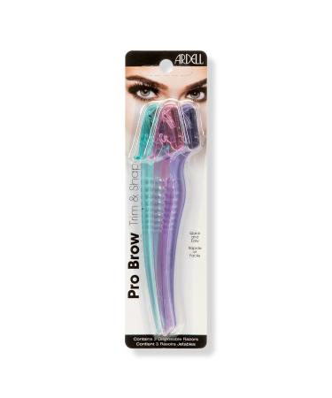 Ardell Pro Brow Trim & Shape Disposable Razors 3 ct