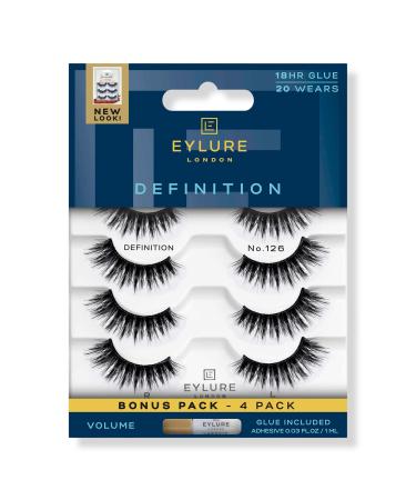 Eylure Definition No. 126 Eyelashes Multipack 4 pair