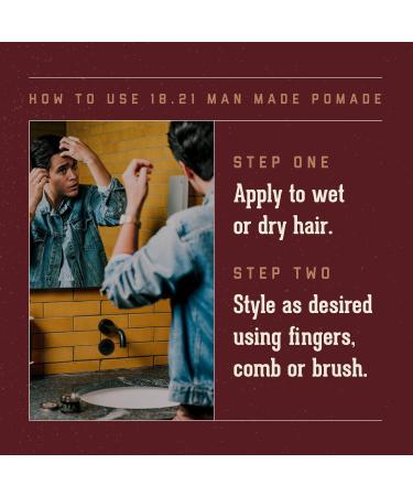 Discover 18.21 Man Made Sweet Tobacco Medium Hold, High Shine Hair Styling Pomade 2.0 oz - Elevate Your Style Instantly! - Buy Online on SooperMarket.com