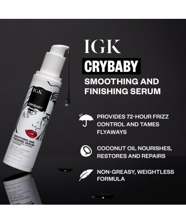 Discover IGK Crybaby Smoothing and Finishing Serum 1.5 oz - Elevate Your Style Instantly! - Buy Online on SooperMarket.com