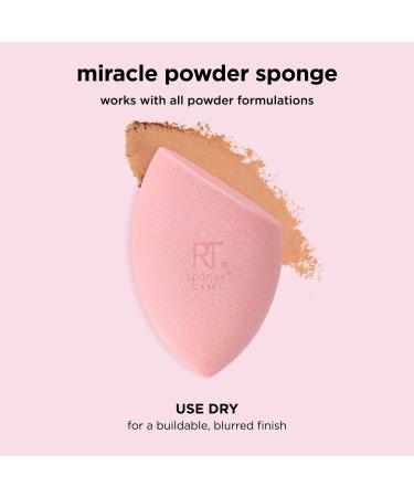 Real Techniques Miracle Powder Makeup Blending Sponge 1 ct - Transform Your Style with the Best Innovation Today! - Buy Online on SooperMarket.com