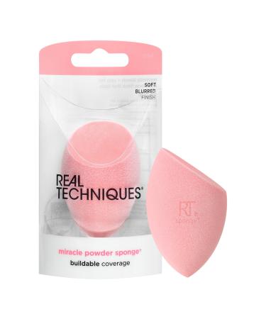 Real Techniques Miracle Powder Makeup Blending Sponge 1 ct - Transform Your Style with the Best Innovation Today! - Buy Online on SooperMarket.com