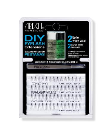 Ardell DIY Eyelash Extensions Kit with Tweezers, Adhesive and Remover