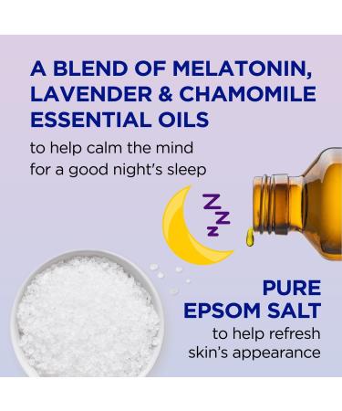 Dr Teal's Pure Epsom Salt Soak, Sleep Blend with Melatonin, Lavender & Chamomile Essential Oils 48.0 oz - Transform Your Style with the Best Innovation Today! - Buy Online on SooperMarket.com