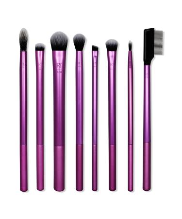 Real Techniques Everyday Eye Essentials Makeup Brush Set 8 ct