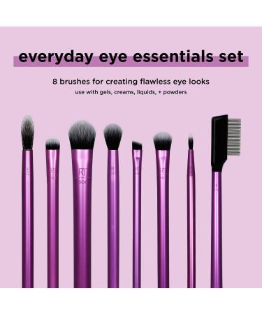 Real Techniques Everyday Eye Essentials Makeup Brush Set 8 ct - Transform Your Style with the Best Innovation Today! - Buy Online on SooperMarket.com
