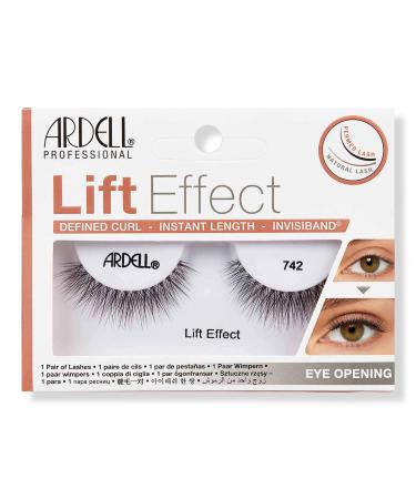 Ardell Lift Effect #742, Defined Curl, Instant Length with Invisiband