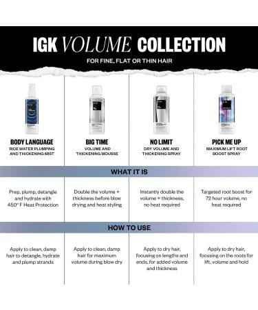 Discover IGK Big Time Volume and Thickening Mousse 6.2 oz - Elevate Your Style Instantly! - Buy Online on SooperMarket.com