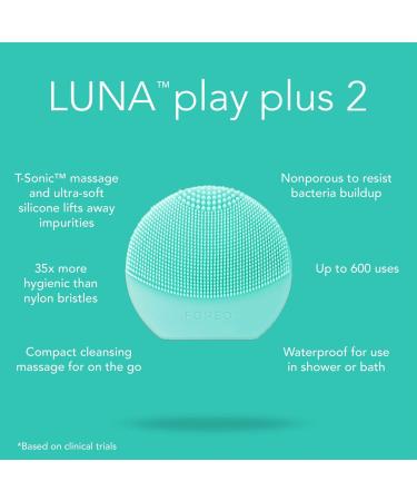 Discover FOREO LUNA Play Plus 2 Facial Cleansing Massager Minty Cool - Elevate Your Style Instantly! - Buy Online on SooperMarket.com