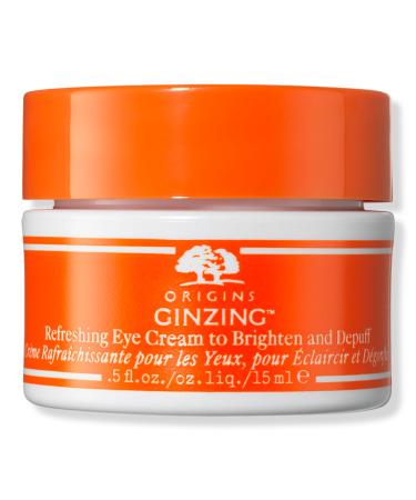 Origins Ginzing Brightening Eye Cream with Vitamin C & Niacinamide Warm 0.5 oz