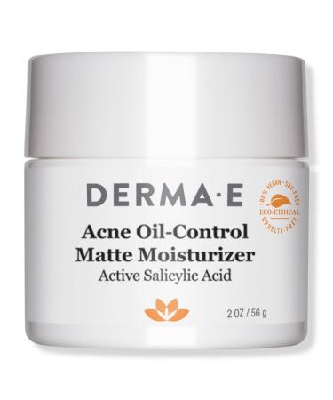 DERMA E Anti-Acne Oil-Control Matte Moisturizer with Salicylic Acid 2.0 oz