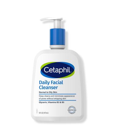 Cetaphil Daily Facial Cleanser, Face Wash for Sensitive Skin 16.0 oz