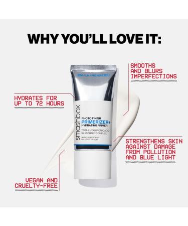 Smashbox Travel Size Photo Finish Primerizer+ Hydrating Primer with Hyaluronic Acid 0.34 oz - Transform Your Style with the Best Innovation Today! - Buy Online on SooperMarket.com