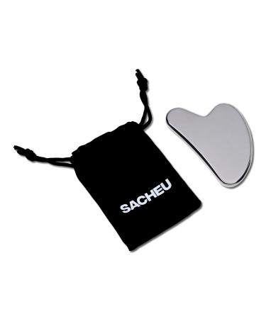 Discover Sacheu Stainless Steel Non-Porous Gua Sha - Elevate Your Style Instantly! - Buy Online on SooperMarket.com