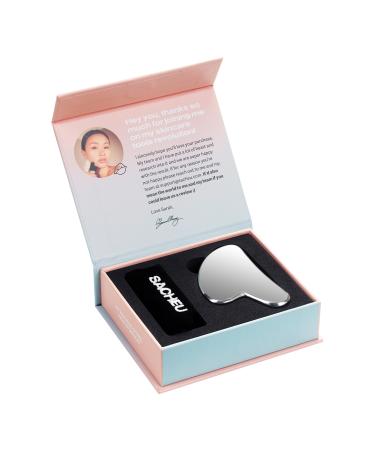 Discover Sacheu Stainless Steel Non-Porous Gua Sha - Elevate Your Style Instantly! - Buy Online on SooperMarket.com