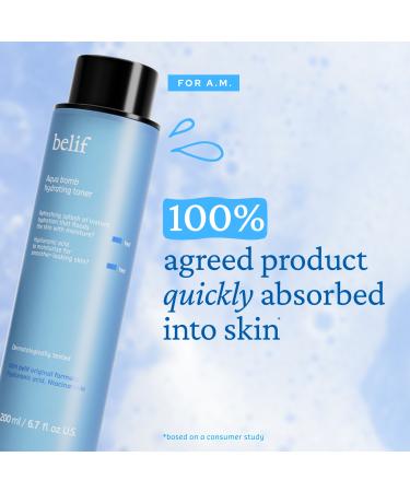 belif Aqua Bomb Hydrating Toner with Hyaluronic Acid 6.75 oz - Transform Your Style with the Best Innovation Today! - Buy Online on SooperMarket.com