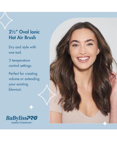 Discover BaBylissPRO Nano Titanium 2 1/2'' Oval Ionic Hot Air Brush - Elevate Your Style Instantly! - Buy Online on SooperMarket.com