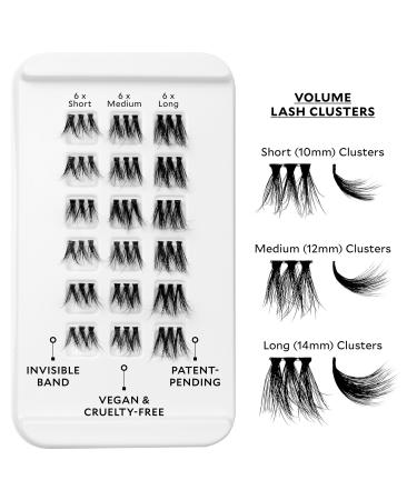 Discover Velour Lashes Velour-Xtension Volume Lash Extension Clusters Refills 18 ct - Elevate Your Style Instantly! - Buy Online on SooperMarket.com