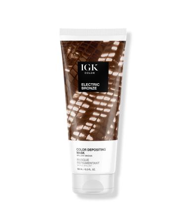 IGK Color Depositing Conditioning Hair Mask Electric Bronze 6 oz