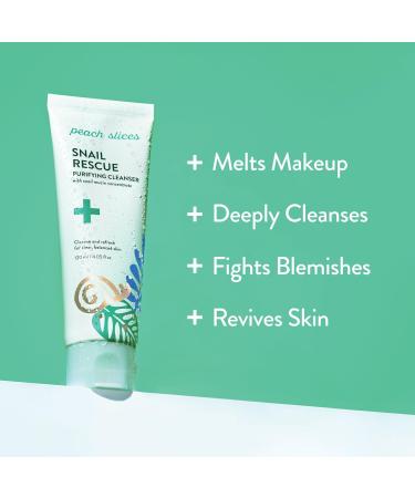 Peach Slices Snail Rescue Purifying Cleanser 4.0 oz - Transform Your Style with the Best Innovation Today! - Buy Online on SooperMarket.com