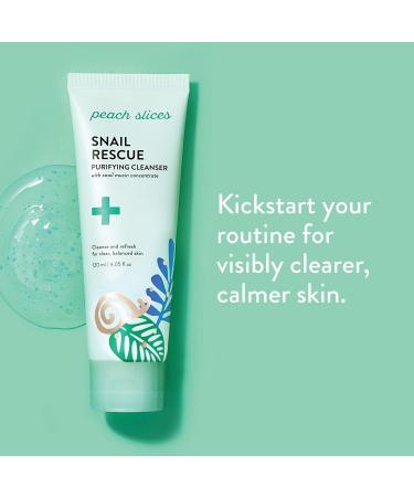 Peach Slices Snail Rescue Purifying Cleanser 4.0 oz - Transform Your Style with the Best Innovation Today! - Buy Online on SooperMarket.com