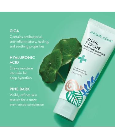 Peach Slices Snail Rescue Purifying Cleanser 4.0 oz - Transform Your Style with the Best Innovation Today! - Buy Online on SooperMarket.com