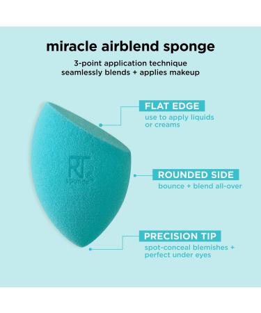 Discover Real Techniques Miracle Mattifying Makeup Sponge Duo 2 ct - Elevate Your Style Instantly! - Buy Online on SooperMarket.com
