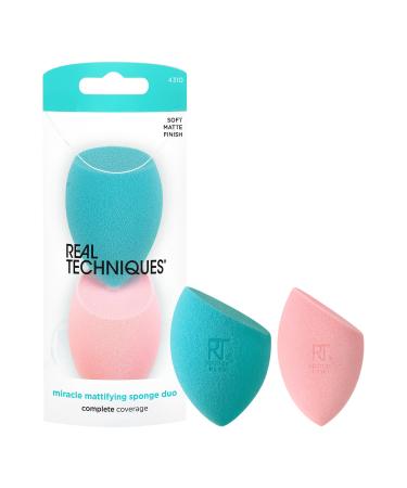 Discover Real Techniques Miracle Mattifying Makeup Sponge Duo 2 ct - Elevate Your Style Instantly! - Buy Online on SooperMarket.com
