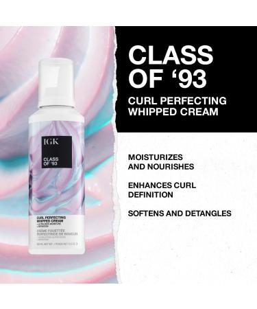 IGK Class of '93 Curl Perfecting Whipped Cream 5.5 oz - Discover Premium Quality Shop now! - Buy Online on SooperMarket.com