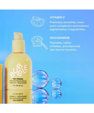 Bubble Day Dream Vitamin C + Niacinamide Tone & Texture Serum 1.0 oz - Transform Your Style with the Best Innovation Today! - Buy Online on SooperMarket.com