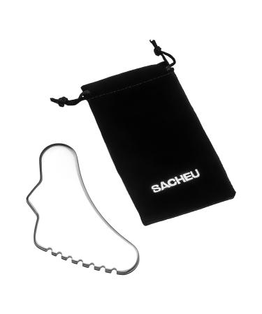 Sacheu Stainless Steel Non-Porous Body Gua Sha - Transform Your Style with the Best Innovation Today! - Buy Online on SooperMarket.com