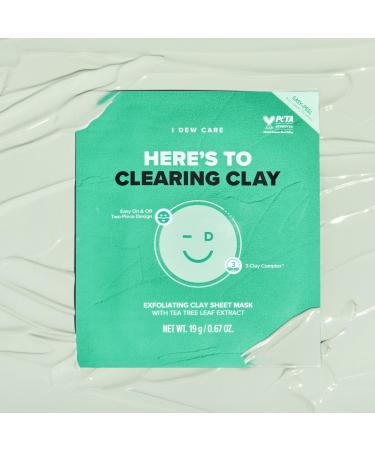 Discover I Dew Care Here's To Clearing Clay Exfoliating Sheet Mask 4 ct - Elevate Your Style Instantly! - Buy Online on SooperMarket.com