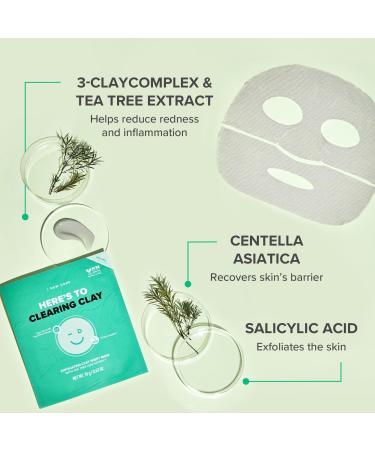 Discover I Dew Care Here's To Clearing Clay Exfoliating Sheet Mask 4 ct - Elevate Your Style Instantly! - Buy Online on SooperMarket.com