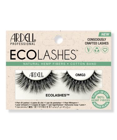 Ardell Eco Lashes in OMG3 with Natural Hemp Fibers and Cotton Band