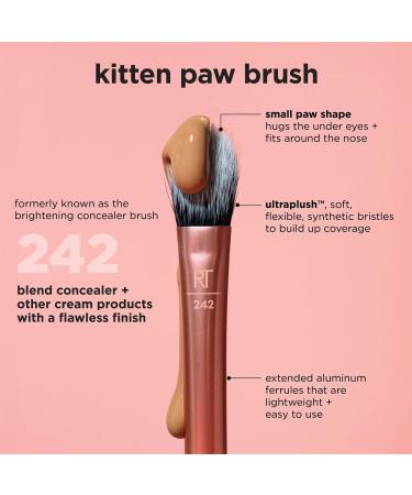 Real Techniques Brightening Concealer Makeup Brush 1 ct - Transform Your Style with the Best Innovation Today! - Buy Online on SooperMarket.com