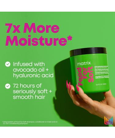 Discover Matrix Food For Soft Rich Hydrating Treatment Mask 16.9 oz - Elevate Your Style Instantly! - Buy Online on SooperMarket.com