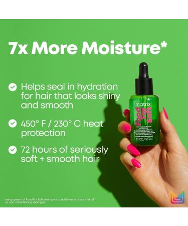 Matrix Food For Soft Multi-Use Hair Oil Serum 1.7 oz - Transform Your Style with the Best Innovation Today! - Buy Online on SooperMarket.com