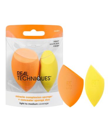 Real Techniques Miracle Complexion Sponge + Concealer Sponge Duo 2 ct - Discover Premium Quality Shop now! - Buy Online on SooperMarket.com