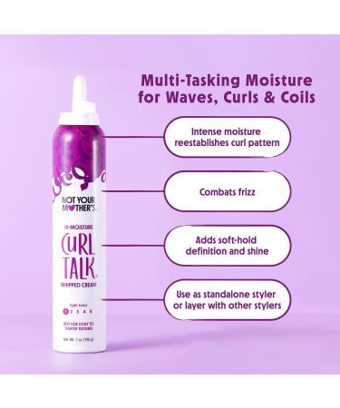 Not Your Mother's Curl Talk Hi-Moisture Whipped Cream 7.0 oz - Discover Premium Quality Shop now! - Buy Online on SooperMarket.com