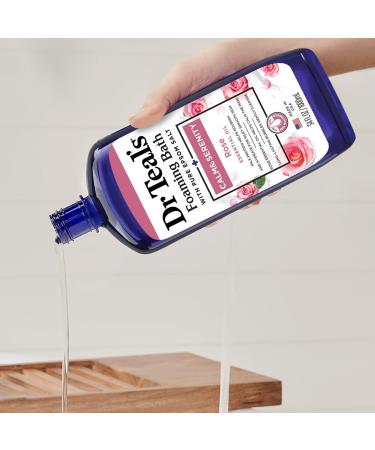 Dr Teal's Foaming Bath with Pure Epsom Salt, Calm & Serenity with Rose 34 oz - Transform Your Style with the Best Innovation Today! - Buy Online on SooperMarket.com