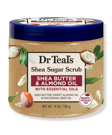 Dr Teal's Shea Butter & Almond Oil Shea Sugar Scrub 19 oz