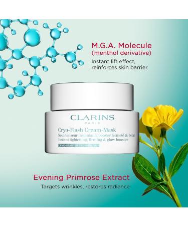 Discover Clarins Cryo-Flash Instant Lift Effect & Glow Boosting Face Mask 2.5 oz - Elevate Your Style Instantly! - Buy Online on SooperMarket.com