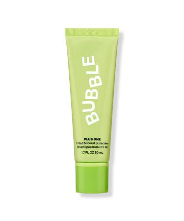 Bubble Plus One Tinted Daily Mineral Sunscreen Broad Spectrum SPF 40 1.7 oz