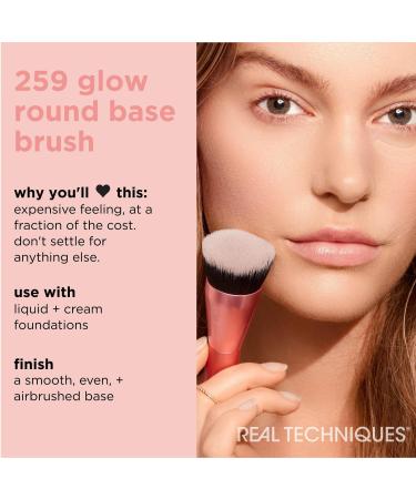Real Techniques Glow Round Base Makeup Blending Brush 1 ct - Discover Premium Quality Shop now! - Buy Online on SooperMarket.com