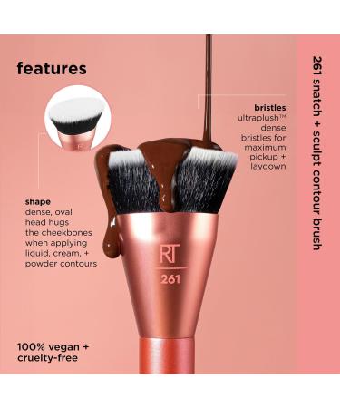 Discover Real Techniques Snatch + Sculpt Contour Makeup Brush 1 ct - Elevate Your Style Instantly! - Buy Online on SooperMarket.com